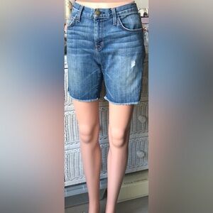 Current/Elliott The slouchy Superworn Cutoff Shorts Cotton denim in blue size 26